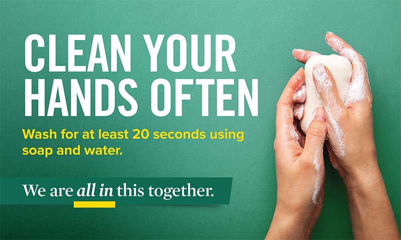 Clean your hands often