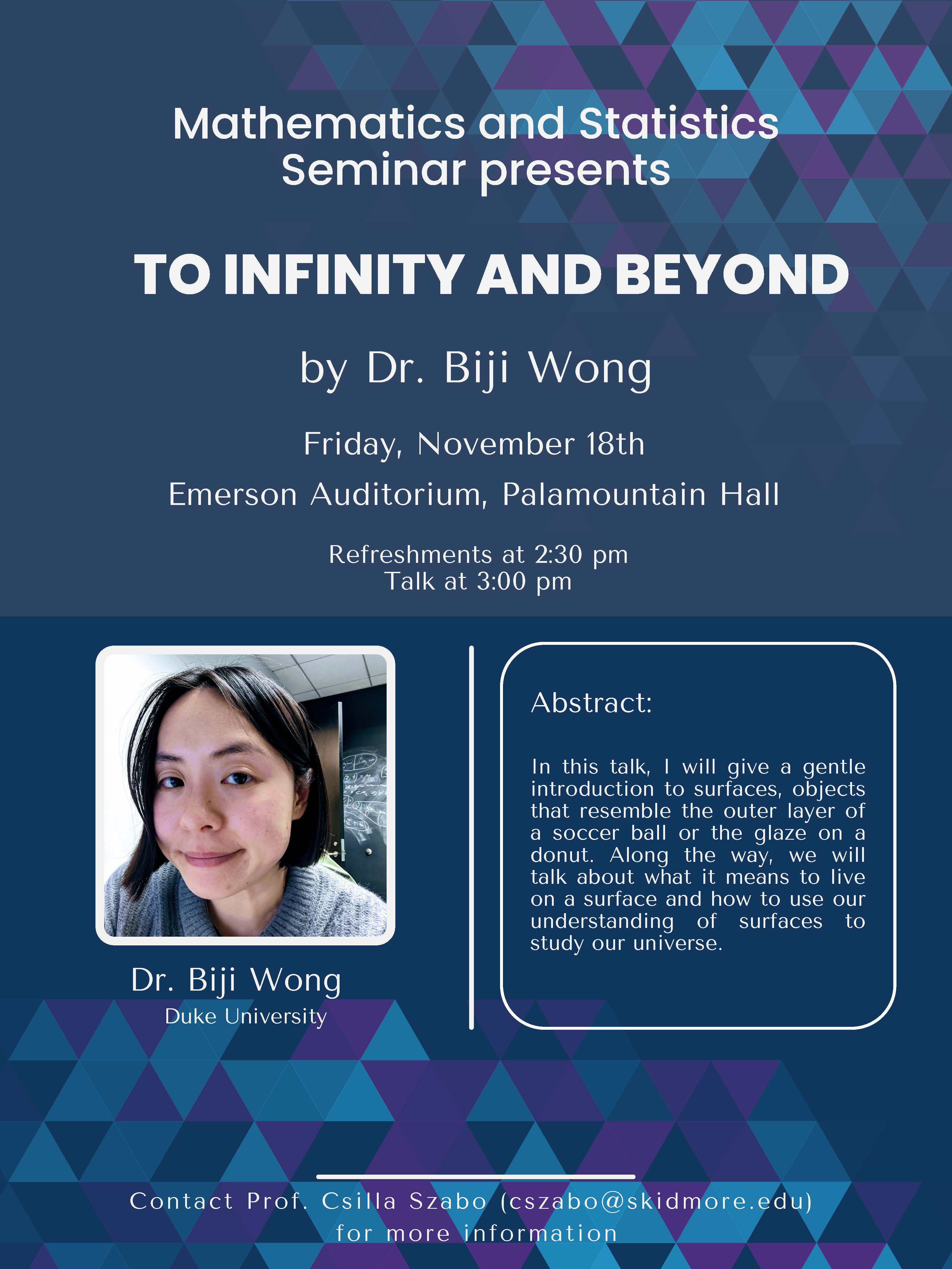 Biji Wong seminar flyer