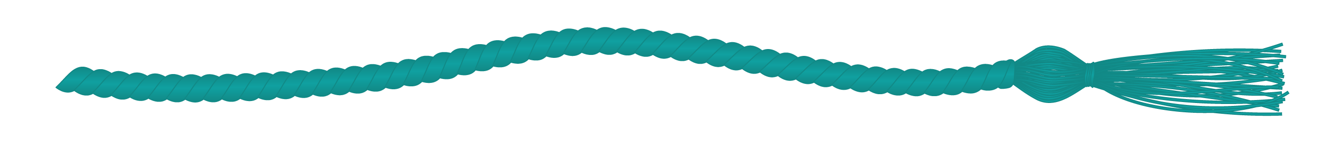Teal commencement cord