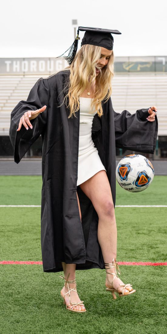 Captain of the women’s soccer team at Skidmore, Paige Karl ’24 says some of the most important lessons she learned at Skidmore came from teammates.