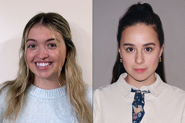Charlotte Ballantoni ’26 and Alexandra Hagney ’16