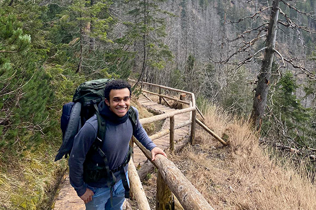 Derrell Downey Jr. ’25 abroad in Copenhagen