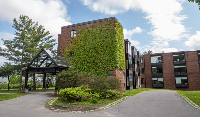 The exterior of Wiecking Hall