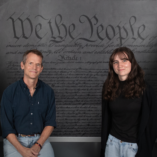 Political+Science+Professor+Beau+Breslin+and+sophomore+Prairie+Gunnels+%E2%80%9928