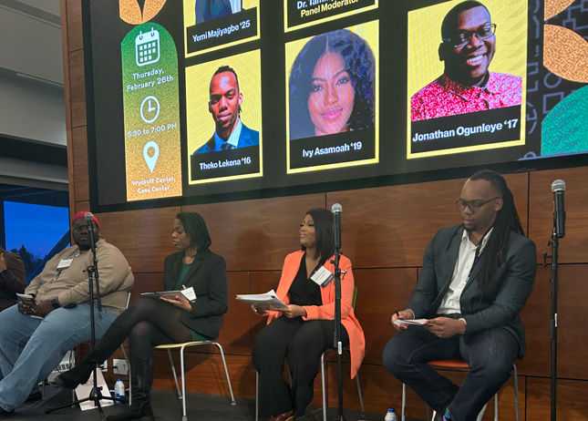 Skidmore Career Development Center's Black Excellence Panel in Wyckoff Center