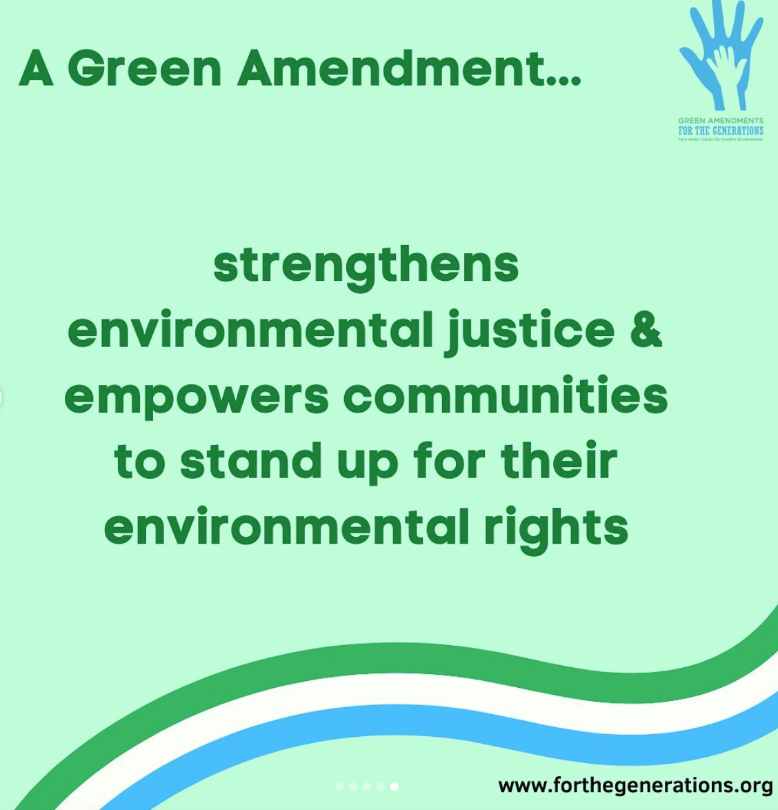 Text including a Green Amendment